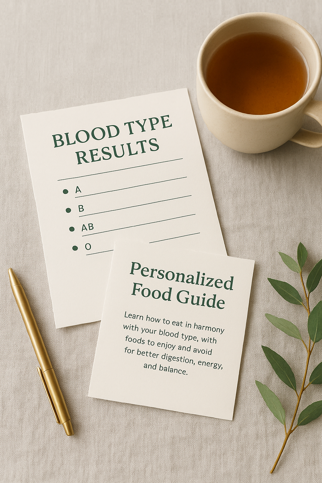 Blood Type Test + Personalized Food Guide (Only In-Person)